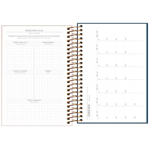 Agenda Espiral Diária 12,9 x 18,7 cm Bíblica 2024 Sortido - Tilibra